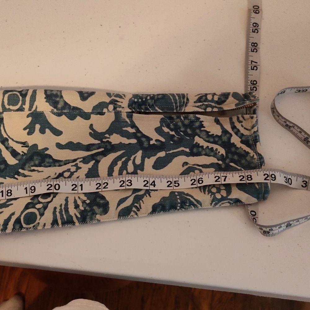 denim & supply ralph lauren jeans size 27 flower print zipper around ankle - Picture 5 of 8